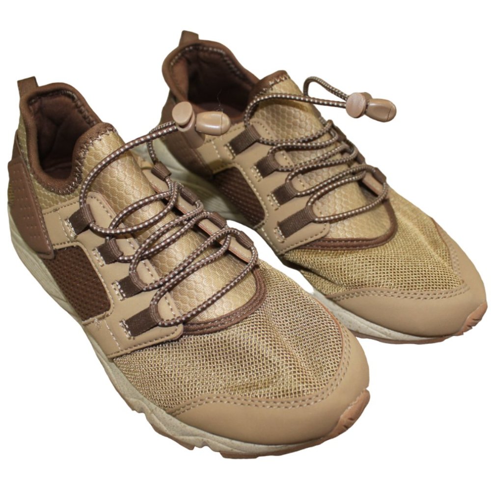 Art Class Boys Shoes Tan Brown Mesh Sneakers Target Kids size 4 NEW